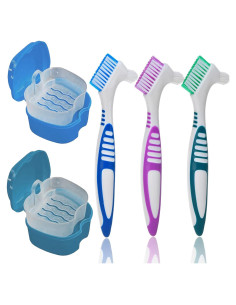 Kit de Limpieza de Dentaduras Olixuzyh - 5 Piezas con Cepillo