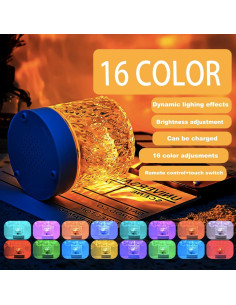 Lámpara Proyectora LED RGB Tengsun 16 Colores Efecto Agua 2