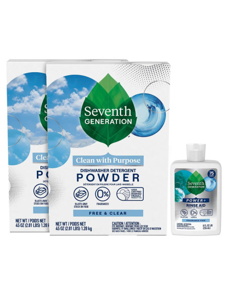 Detergente en polvo para lavavajillas Seventh Generation 2-Pack 1270g