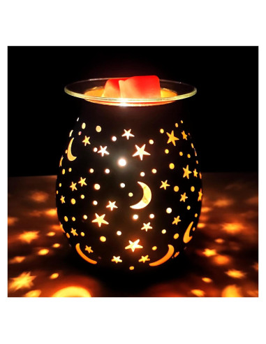 Calentador de cera aromática WNP negro eléctrico 3D