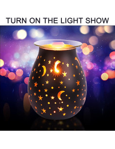 Calentador de cera aromática WNP negro eléctrico 3D 2