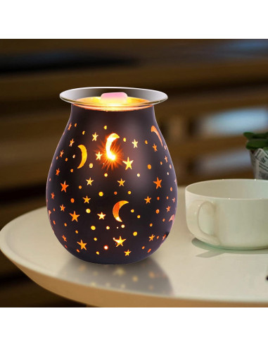 Calentador de cera aromática WNP negro eléctrico 3D