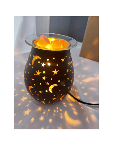 Calentador de cera aromática WNP negro eléctrico 3D