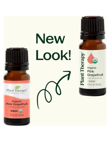 Aceite Esencial de Pomelo Rosa Orgánico Plant Therapy 10 mL 100% Puro