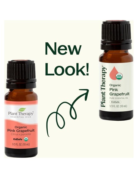 Aceite Esencial de Pomelo Rosa Orgánico Plant Therapy 10 mL 100% Puro