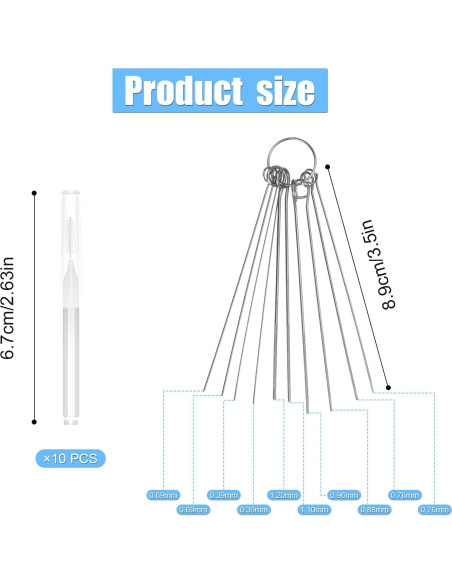 10 Cepillos de Limpieza para Cabezal de Ducha NQEUEPN