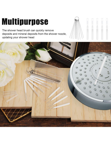 10 Cepillos de Limpieza para Cabezal de Ducha NQEUEPN