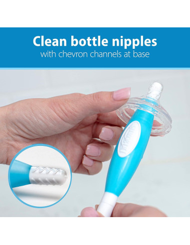 Cepillo de Biberón Reutilizable Dr. Brown's Azul 1-Pack