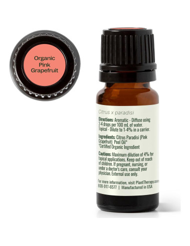 Aceite Esencial de Pomelo Rosa Orgánico Plant Therapy 10 mL 100% Puro