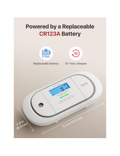 Detector de Monóxido de Carbono X-Sense XC01-R con Pantalla LCD 2
