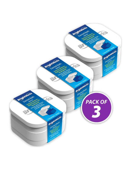 Estuche de Limpieza Dental BrightWorks 3 Piezas con Canasta