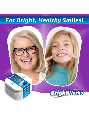 Estuche de Limpieza Dental BrightWorks 3 Piezas con Canasta