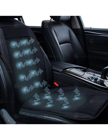 Cojín de Asiento Refrigerante Zone Tech Negro 2-Pack 12V