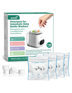 Tabletas de Detergente GROWNSY 130 PCS para Biberones