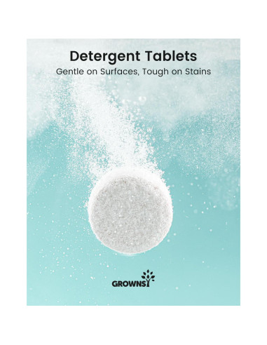 Tabletas de Detergente GROWNSY 130 PCS para Biberones