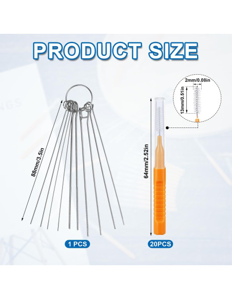 30 Piezas Herramientas de Limpieza Cabezal de Ducha XIHIRCD