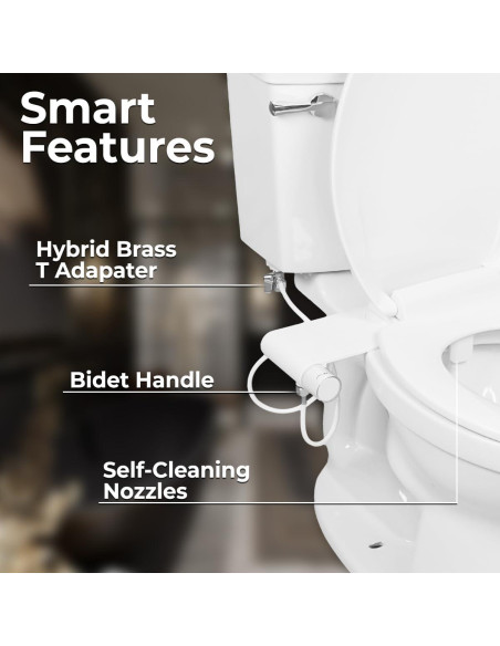 Accesorio de Bidet GenieBidet AB-2000 Doble Boquilla 0.68kg