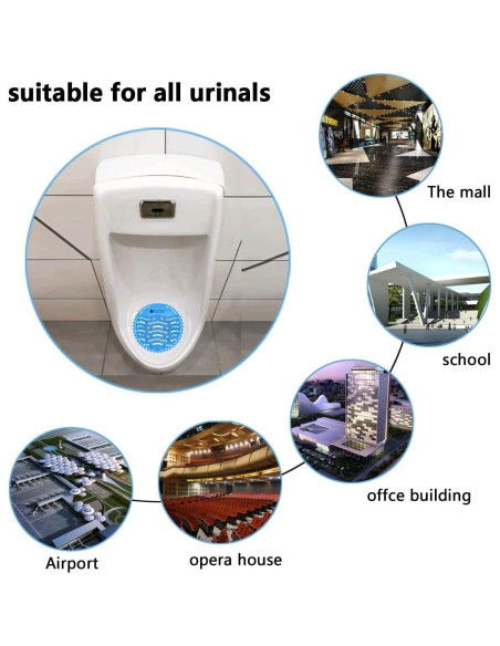 18 Mats Desodorantes para Urinario MEIZHIYUAN, 16cm