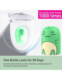 Limpiador de Inodoro Dinosaurio CloudMades Verde 90 Días 2