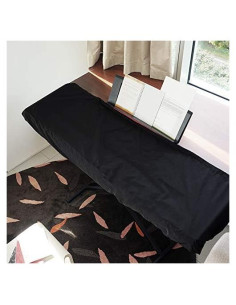 Cubierta de Teclado de Piano Clairevoire 136 cm Reversible Negro/Rojo