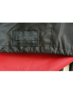 Cubierta de Teclado de Piano Clairevoire 136 cm Reversible Negro/Rojo 2
