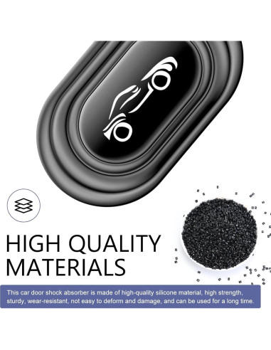 16 Amortiguadores de Puerta de Silicona Leechio para Coches