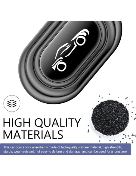 16 Amortiguadores de Puerta de Silicona Leechio para Coches