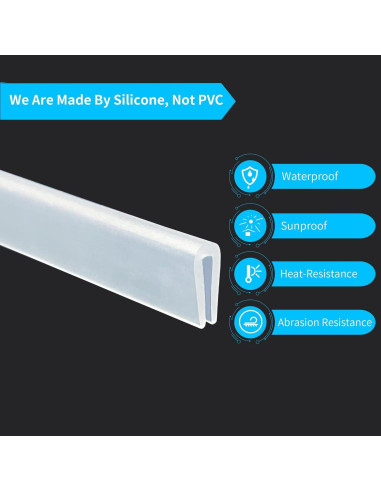 Bisel de Goma Silicona Protalwell 20 pies Blanco 1.59 mm