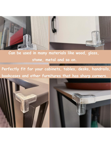 12 Protectores de Esquinas de Silicona Saicheek Transparentes