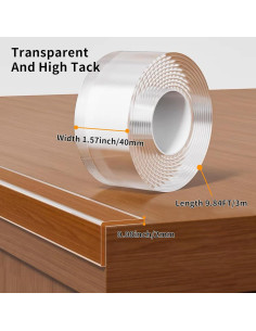 Tira Protectora de Borde Transparente KAIYUER 3.00 m PVC 2