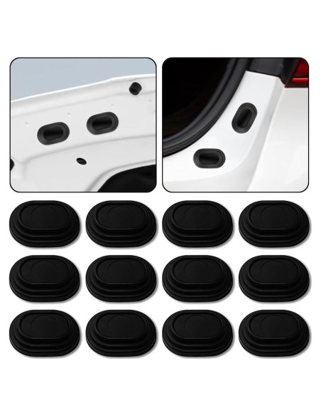 16 Amortiguadores de Golpes para Puertas de Coche Qboonpt