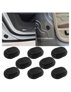 Amortiguador de Puerta de Coche SMILFUY 8PCS Silicona Negra