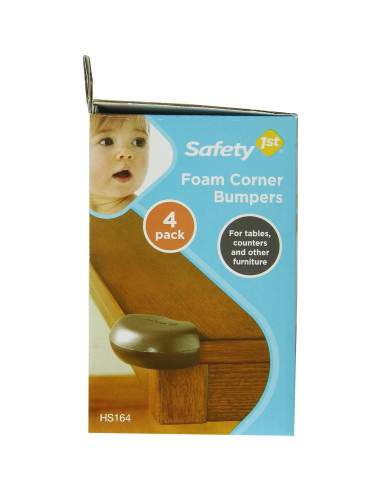 Bumpers de Esquina de Espuma Safety 1st Espresso - 4 Piezas