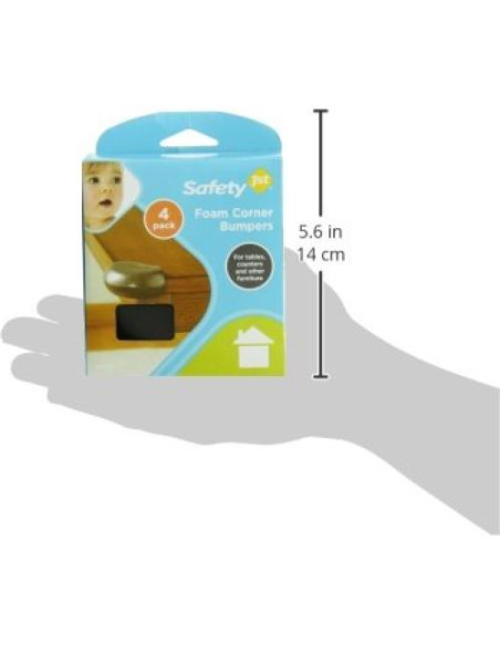 Bumpers de Esquina de Espuma Safety 1st Espresso - 4 Piezas Bumpers de Esquina de Espuma Safety 1st Espresso - 4 Piezas