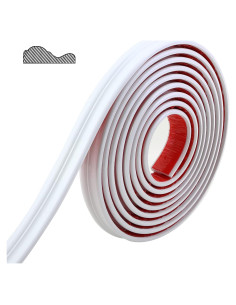 Moldura Autoadhesiva Flexible Gaahing 3.0m x 3.3cm Blanca