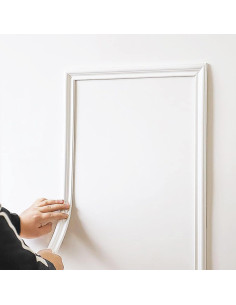 Moldura Autoadhesiva Flexible Gaahing 3.0m x 3.3cm Blanca 2