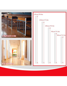 Protector de esquina autoadhesivo Beeveer 120 cm x 3 cm - 10 piezas 2