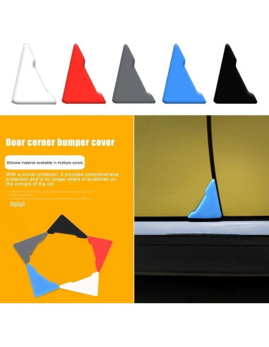 2 Protectores de Esquinas de Puerta de Coche Sluswallow Silicona