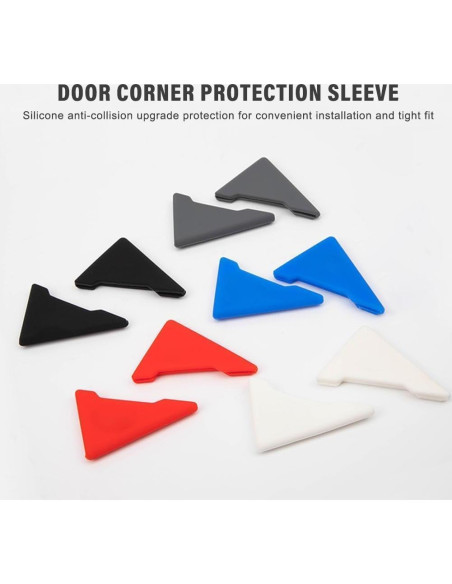 2 Protectores de Esquinas de Puerta de Coche Sluswallow Silicona