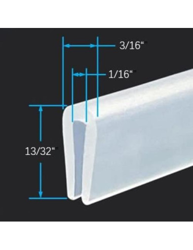 Bisel de Goma Silicona Protalwell 10 pies Blanco 1.59 mm