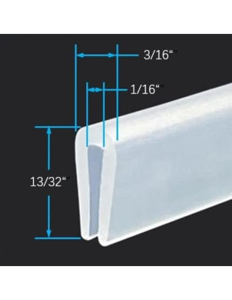 Bisel de Goma Silicona Protalwell 10 pies Blanco 1.59 mm