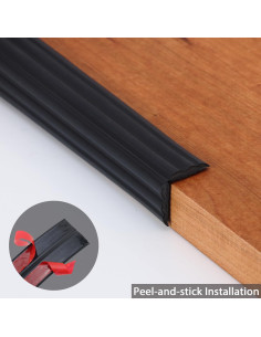 Protectores de Esquinas Coengwui 5m x 4cm Negro PVC 2