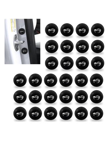 Pack de 30 Amortiguadores de Puerta AWGUKA - Silicona Negra