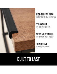 Protectores de Esquinas y Bordes GORILLA GRIP 10 pies Negro 2