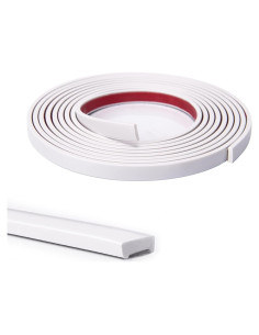 Moldura de Vinilo Flexible Autoadhesiva Art3d 3m Blanco