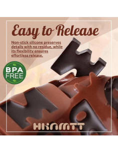 Moldes de Letras HKNMTT de Silicona Mini 2PCS Antiadherentes 2