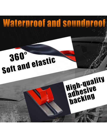 Burletes para Puertas y Ventanas Pincuttee 6.1m Goma EPDM