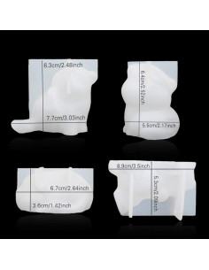 Molde de Silicona para Gato iSuperb - 4 Piezas DIY Joyería 2