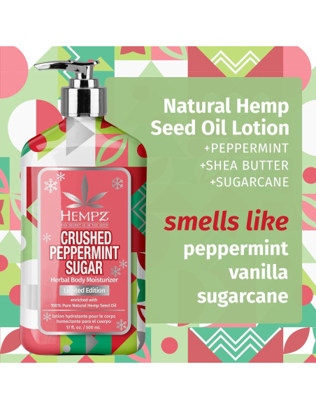 Loción Corporal Hidratante Hempz Azúcar de Menta 500 ml Loción Corporal Hidratante Hempz Azúcar de Menta 500 ml