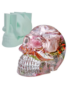 Molde de Silicona Calavera 3D FaitmainX 14x9.1x10.9cm